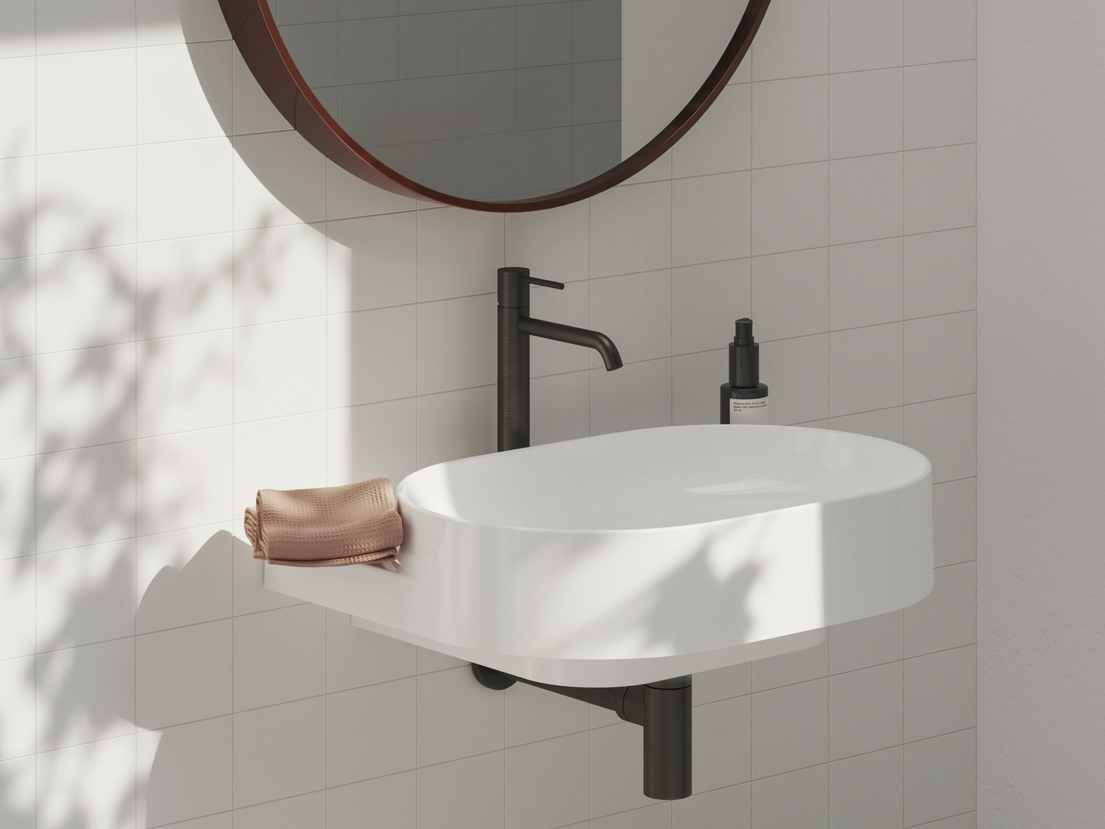 Ravak Espirit bateria umywalkowa stojąca grafit szczotkowany X070391