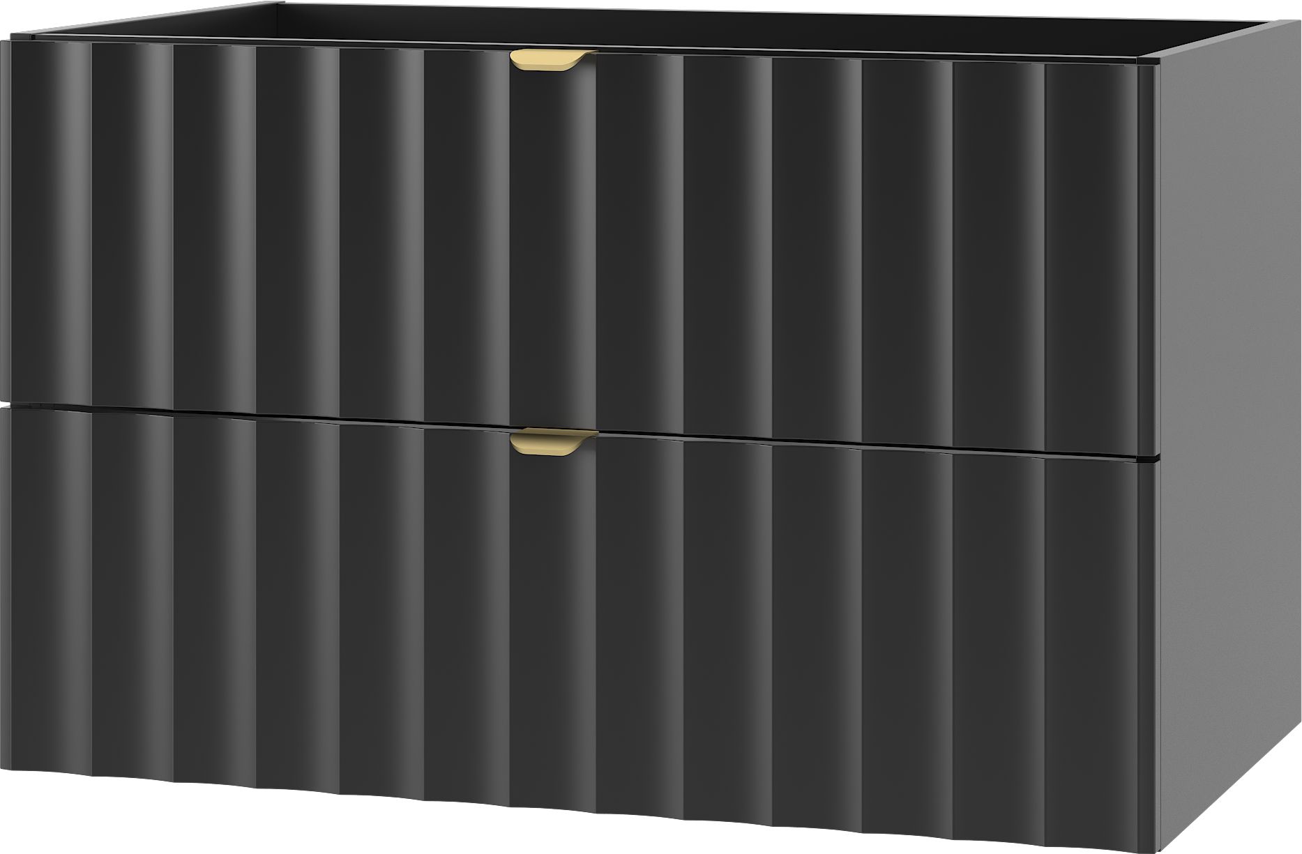 Megstyl Arcos szafka 80x45,8x50 cm podumywalkowa wisząca czarna 2584