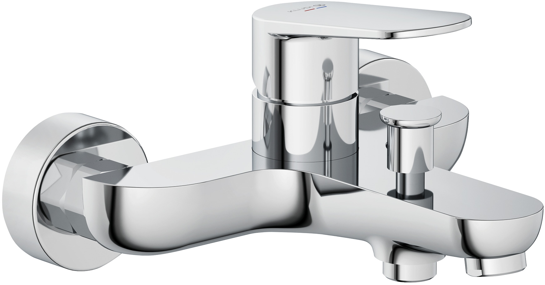 Kludi X1 bateria wannowo-prysznicowa ścienna chrom 326910575