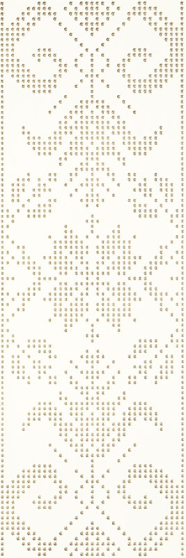 Paradyż Caya dekor ścienny 25x75 cm inserto A biały