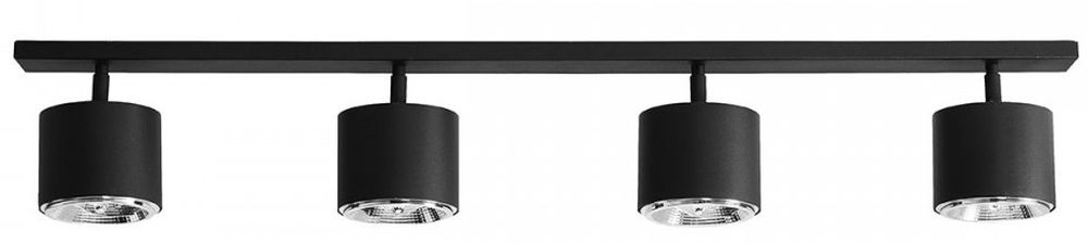 Aldex Bot 4 lampa podsufitowa 4x35W czarna 1047PL_L