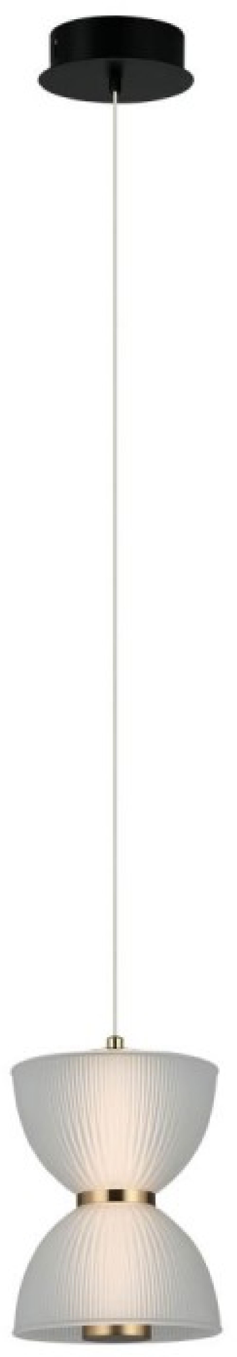 Italux Tica lampa wisząca 1x8 W biała PND-83949-1-BK