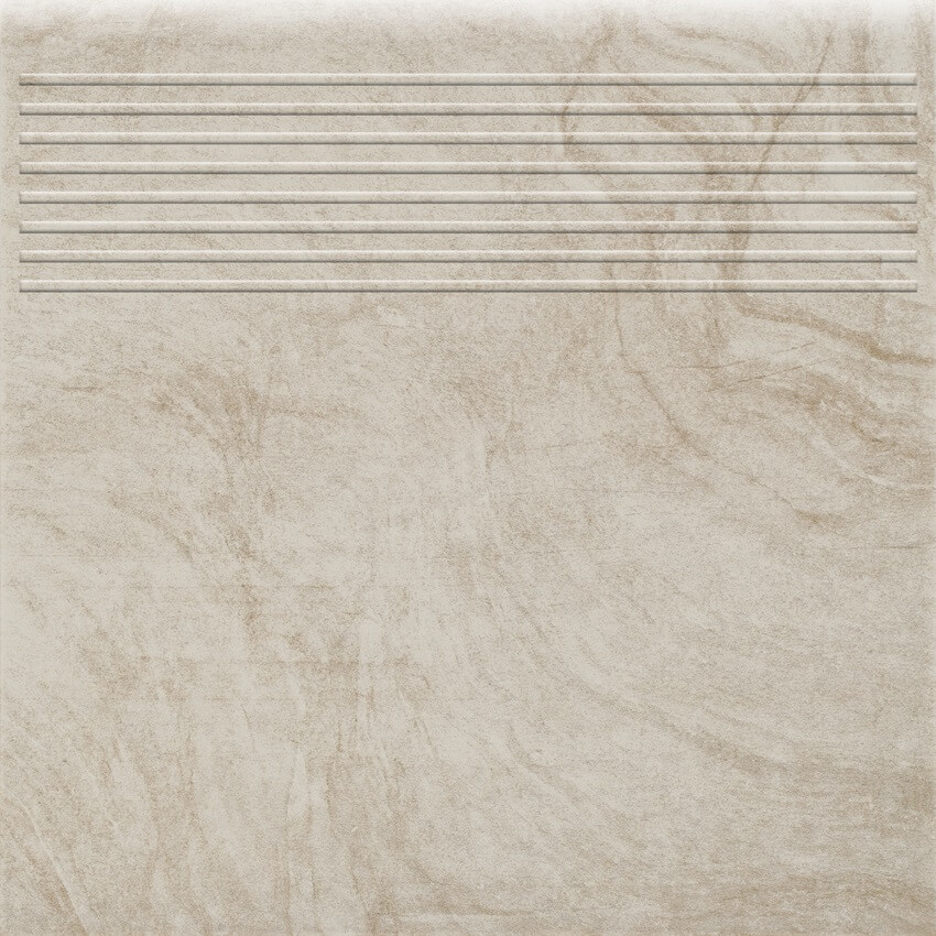 Paradyż Unite stopnica 30x30 cm prosta beżowy mat