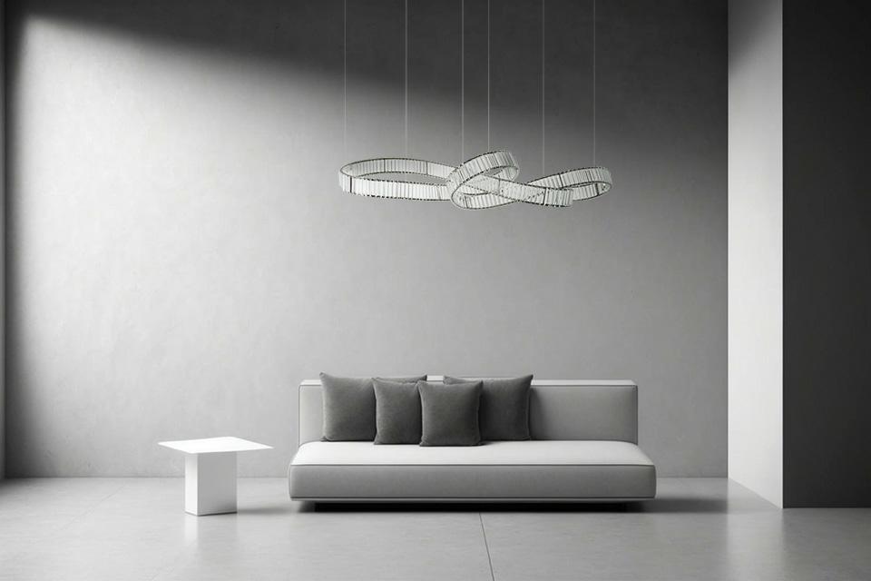 Moosee Wave lampa wisząca 1x75 W chrom MSE1501100199