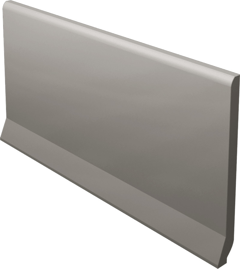 Paradyż Bazo cokół podłogowy 10x19,8 cm wywinięty ostry monokolor szary mat