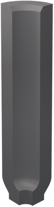 Paradyż Bazo profil 3x10 cm wewnętrzny monokolor czarny mat