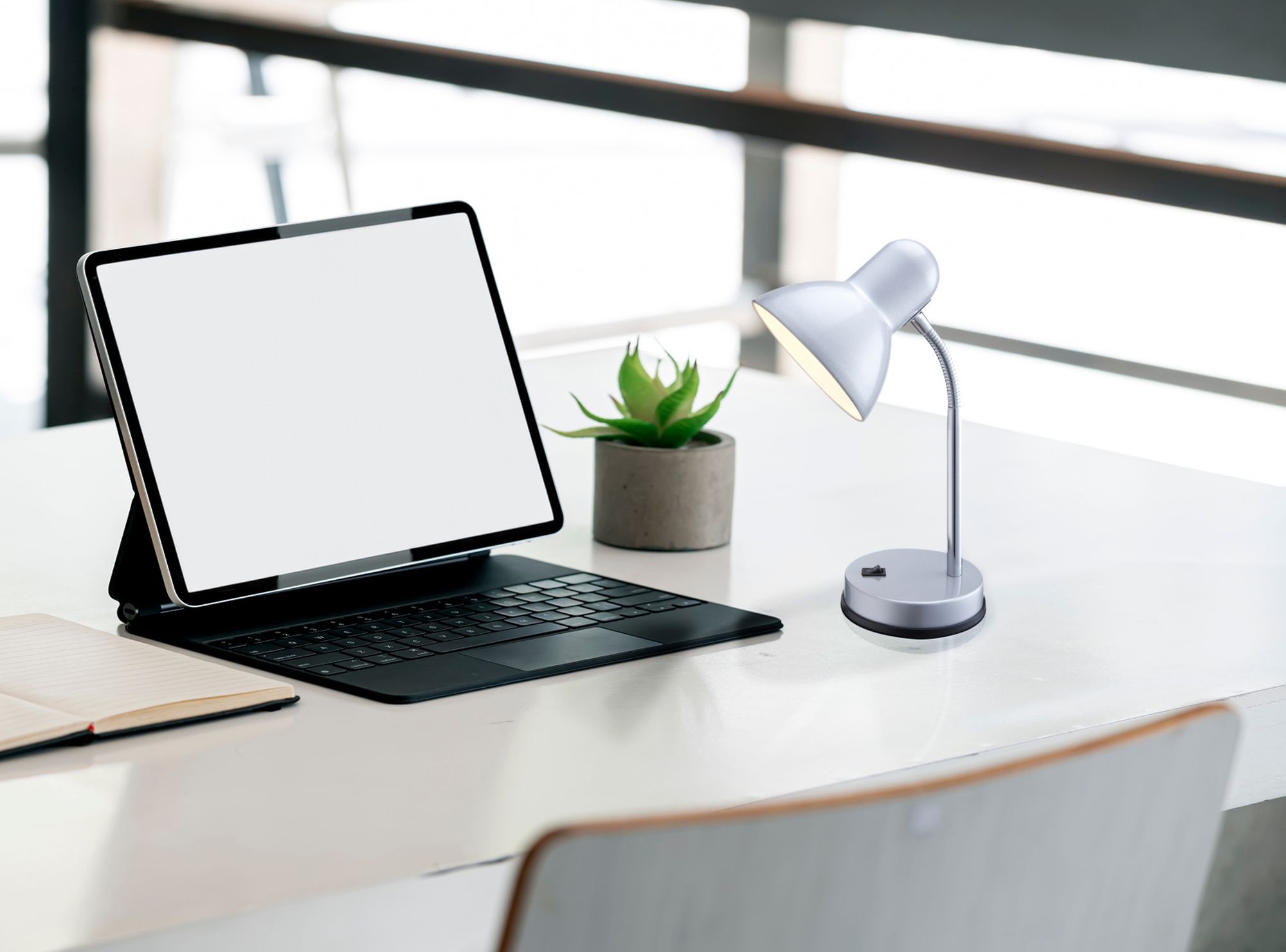 Globo Lighting Basic lampa biurkowa 1x40 W chrom-srebrna 2487