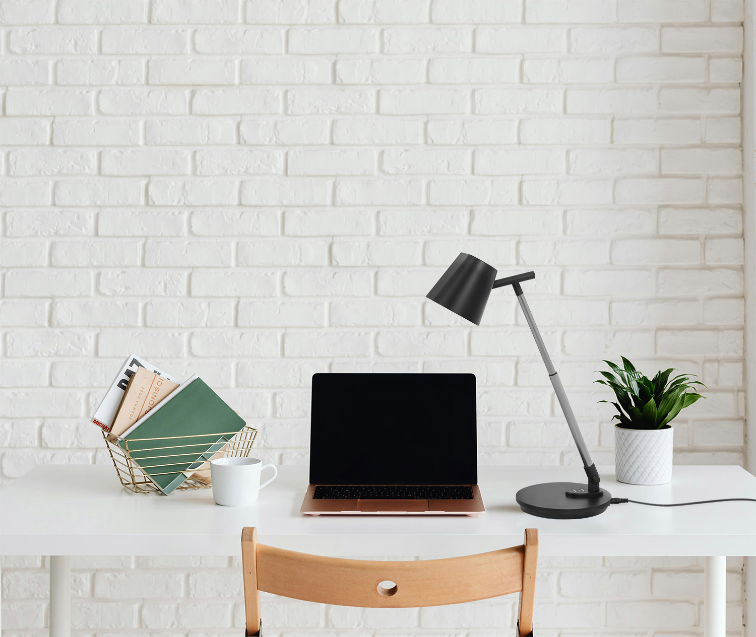 Kaja Bolek lampa biurkowa 1x7 W czarna K-BL1527CZARNY