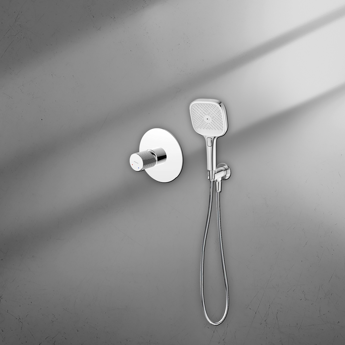 Ksuro 02 zestaw bateria prysznicowa podtynkowa ze słuchawką 3-funkcyjną chrom 17013010 - Wysyłka w 24h