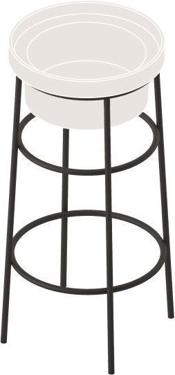 Art Ceram Fuori Scala stelaż stojący do umywalki biały mat ACA05405