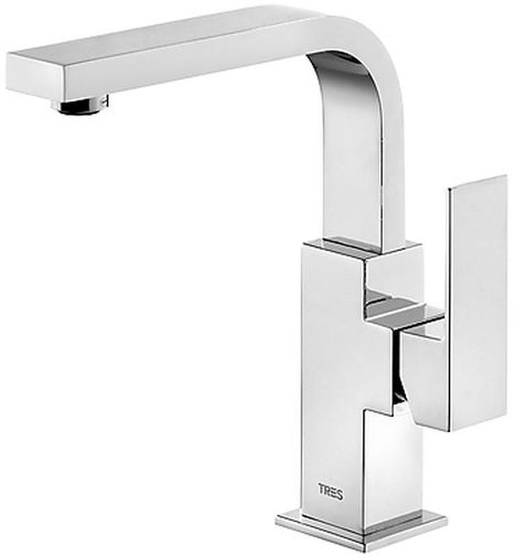 Tres Cuadro-Tres bateria umywalkowa stojąca chrom 1.06.603