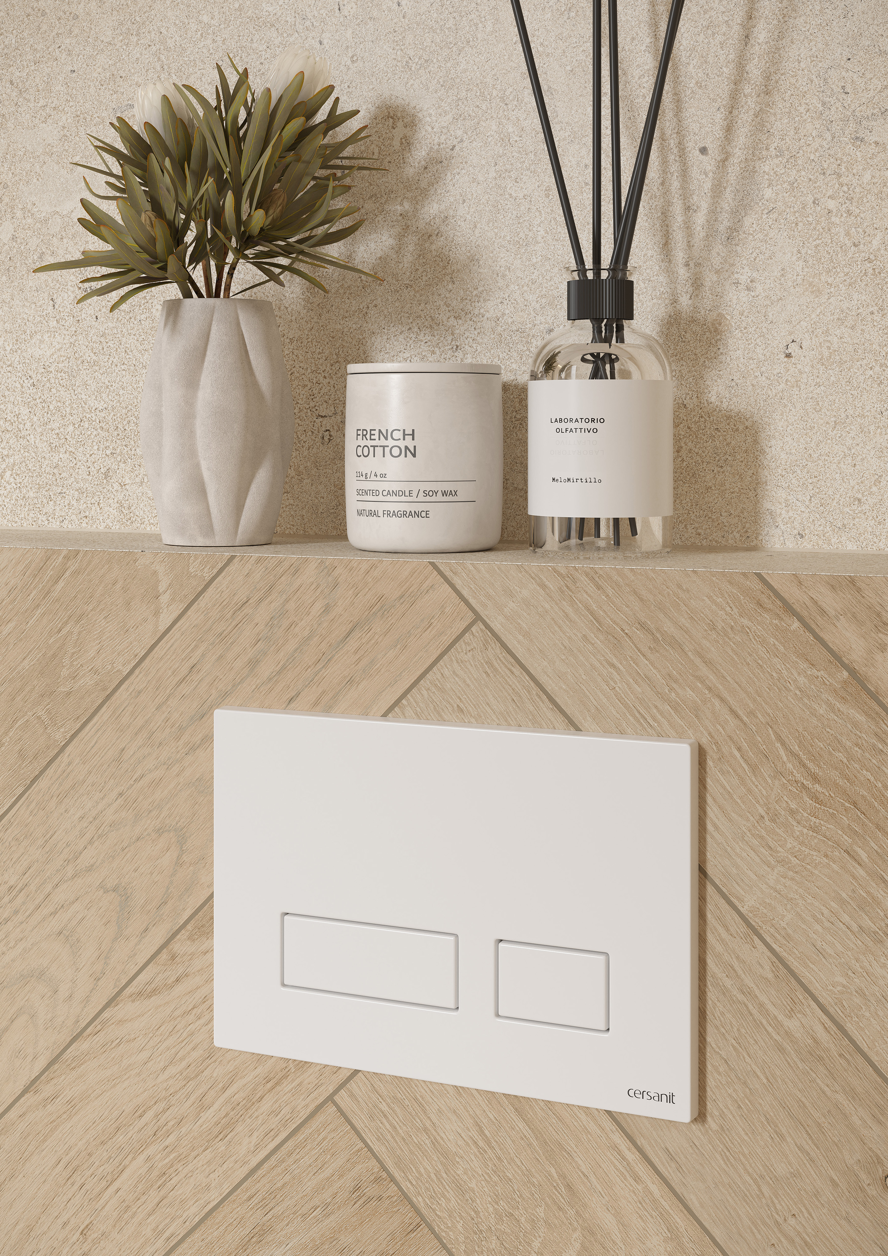 Cersanit Movi przycisk spłukujący do WC biały K3041-001