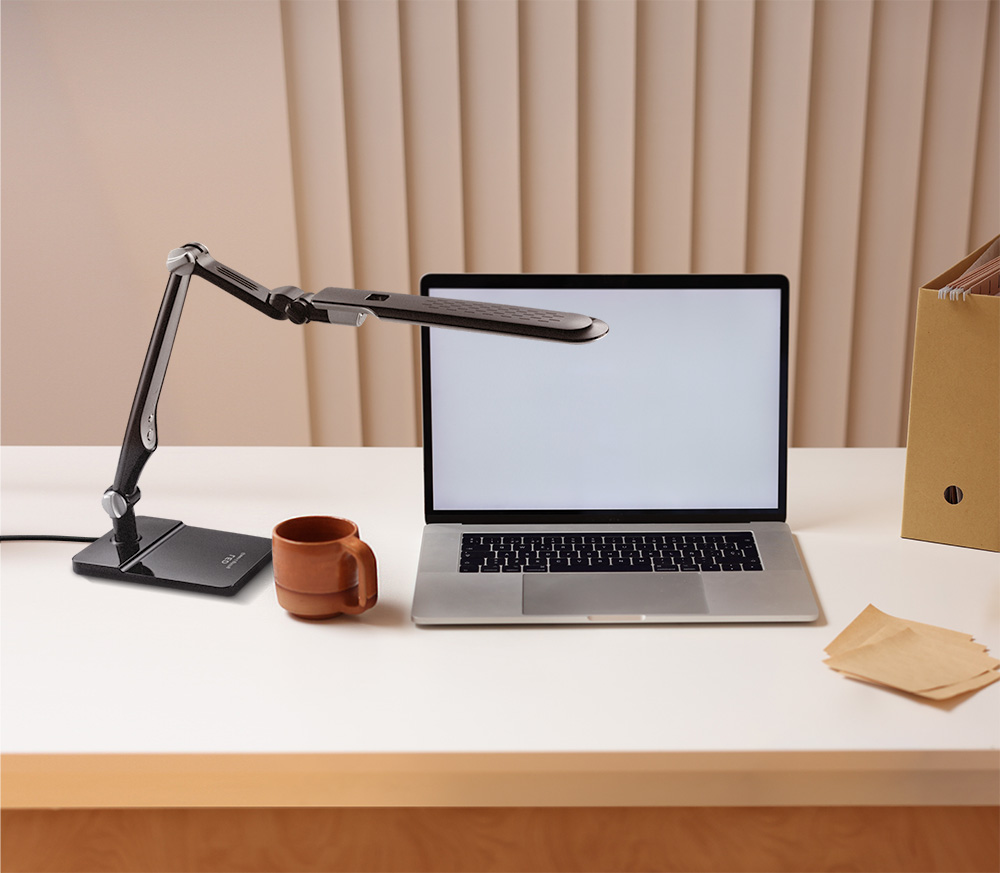 Kaja Mica lampa biurkowa 1x10W LED czarna K-BL1207CZARNY