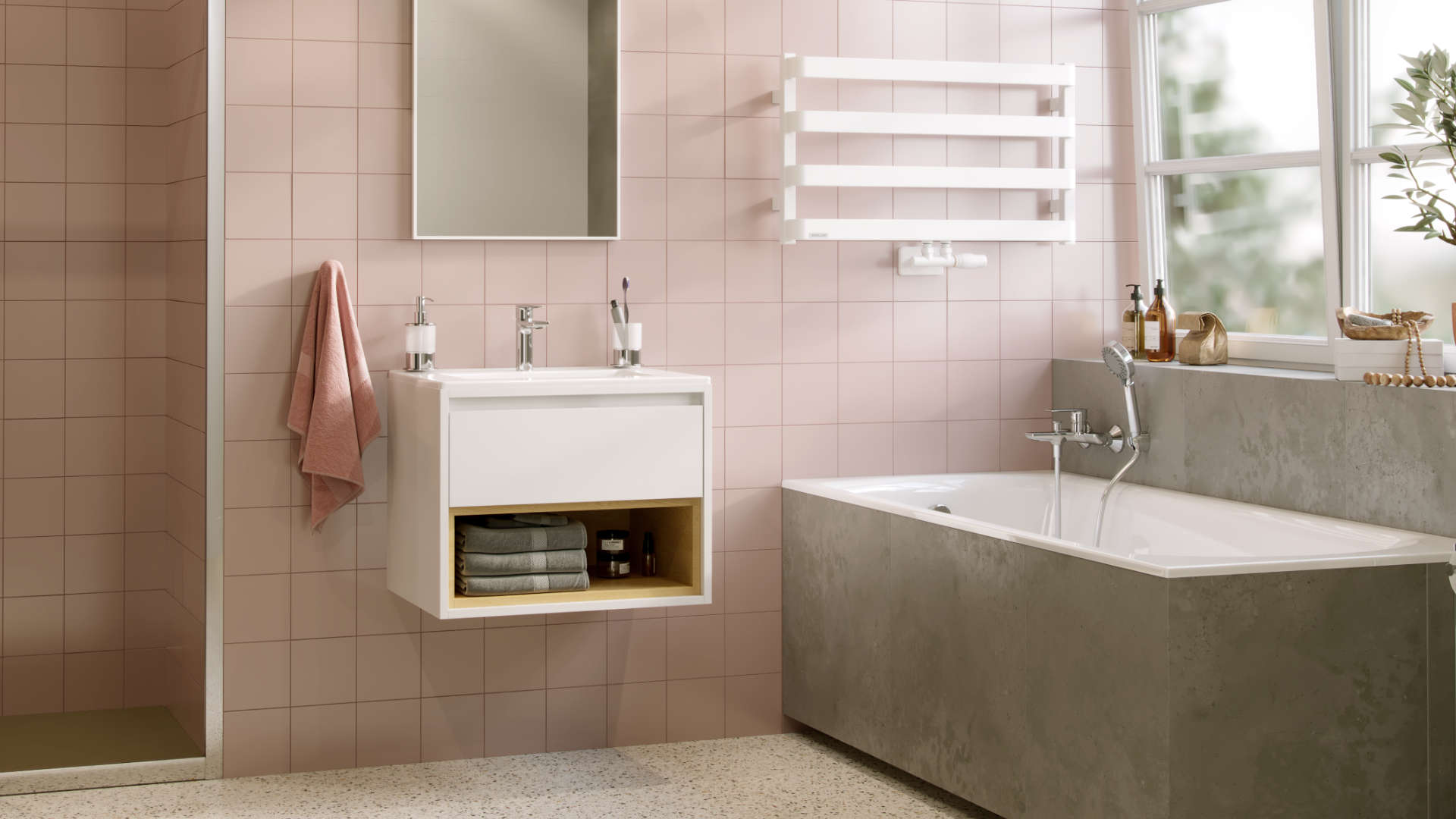 Excellent Glad bateria wannowo-prysznicowa ścienna chrom ARNL.1105CR