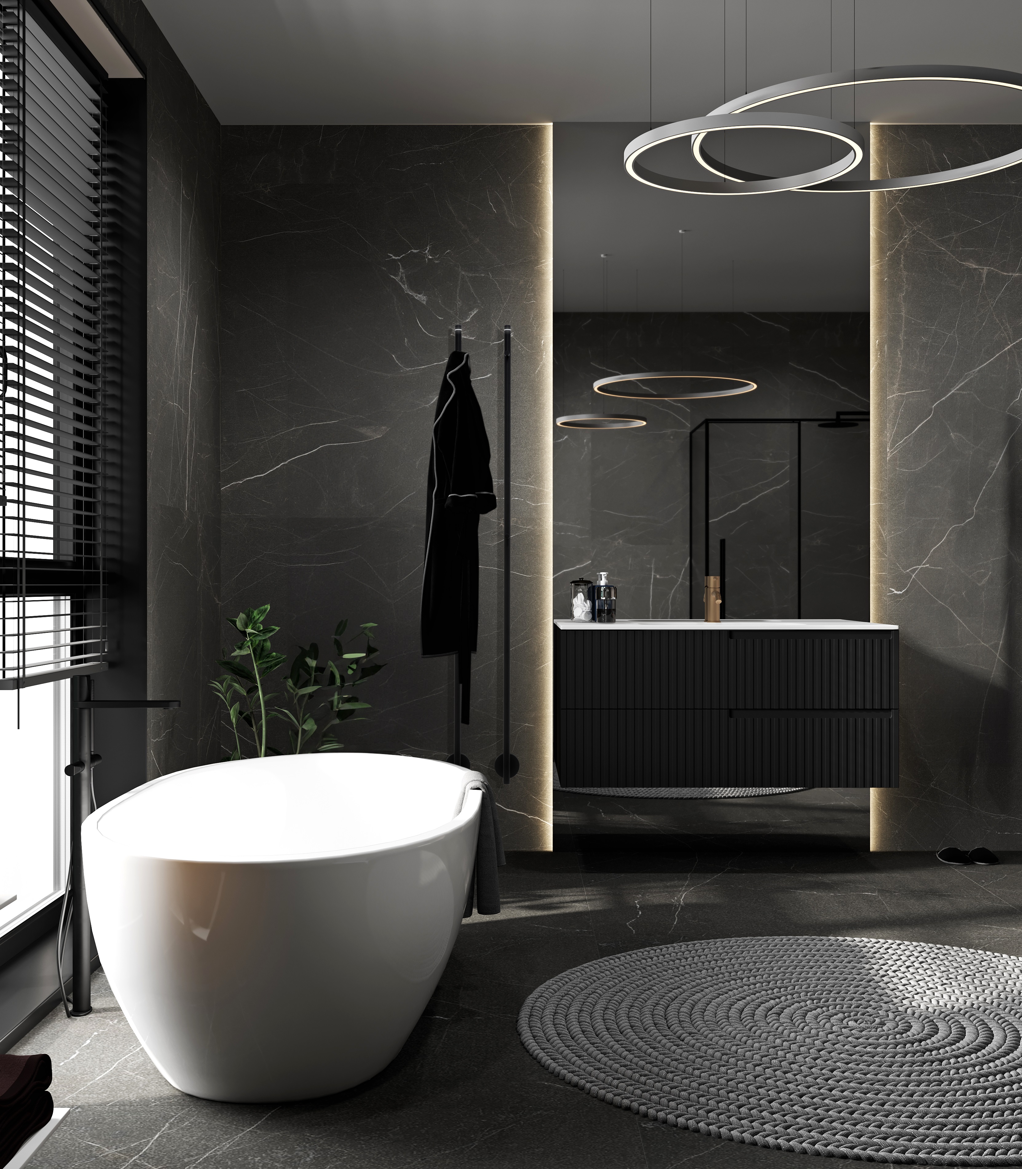 HeatQ Technology Aster grzejnik elektryczny 151,5x8,5 cm czarny PAR2HQXXXB239BARXXT