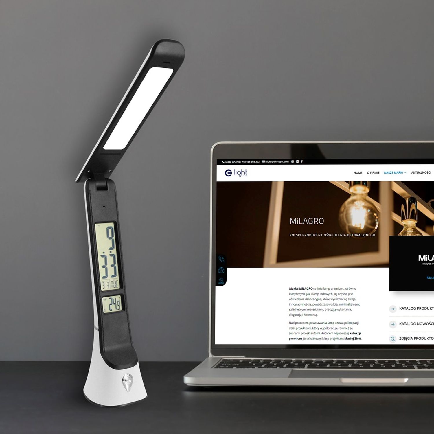 Milagro Tori lampa biurkowa 1x5W biała ML6107