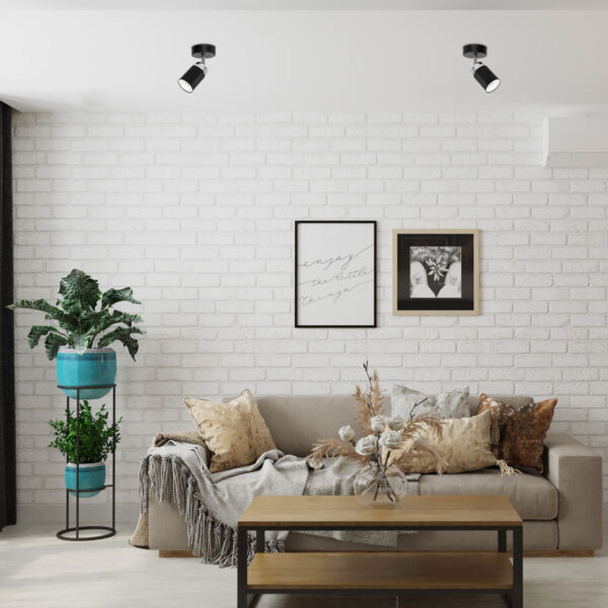 Luminex Reno lampa podsufitowa 1x8W czarny/chrom 5145