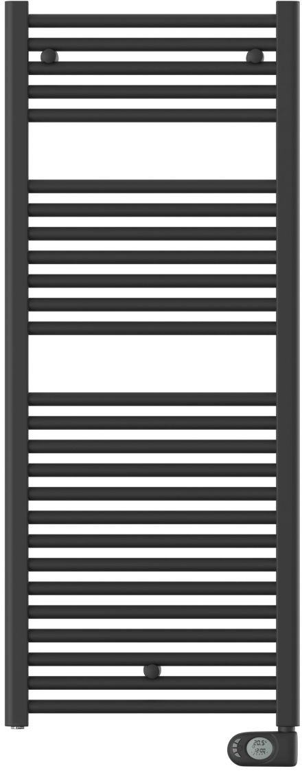 Zehnder Aura grzejnik elektryczny z grzałką 86x40 cm czarny PBEBZ-080-40/MQ