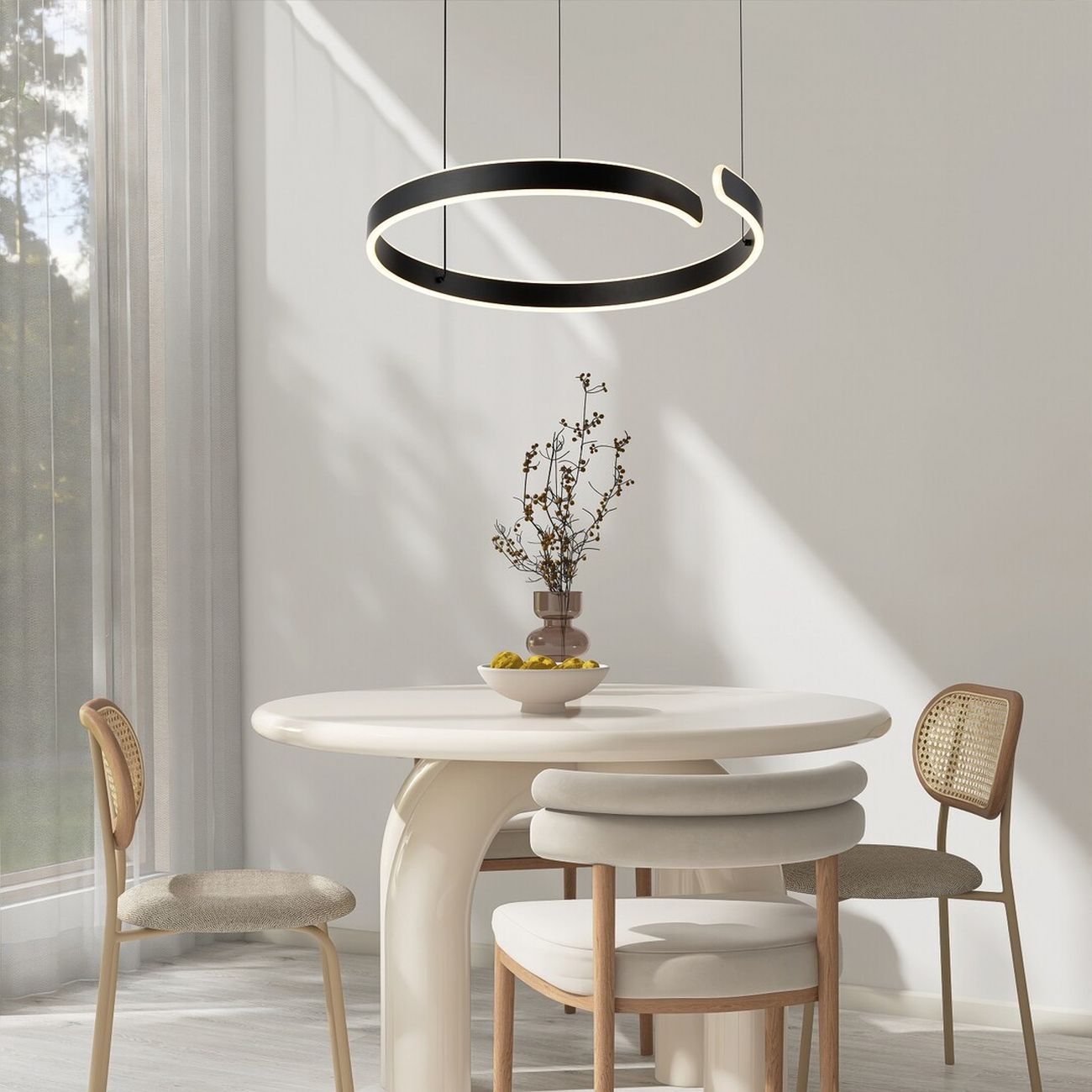 Rabalux Silnora lampa wisząca 1x45 W biała-czarna 72115 - Wysyłka w 24h