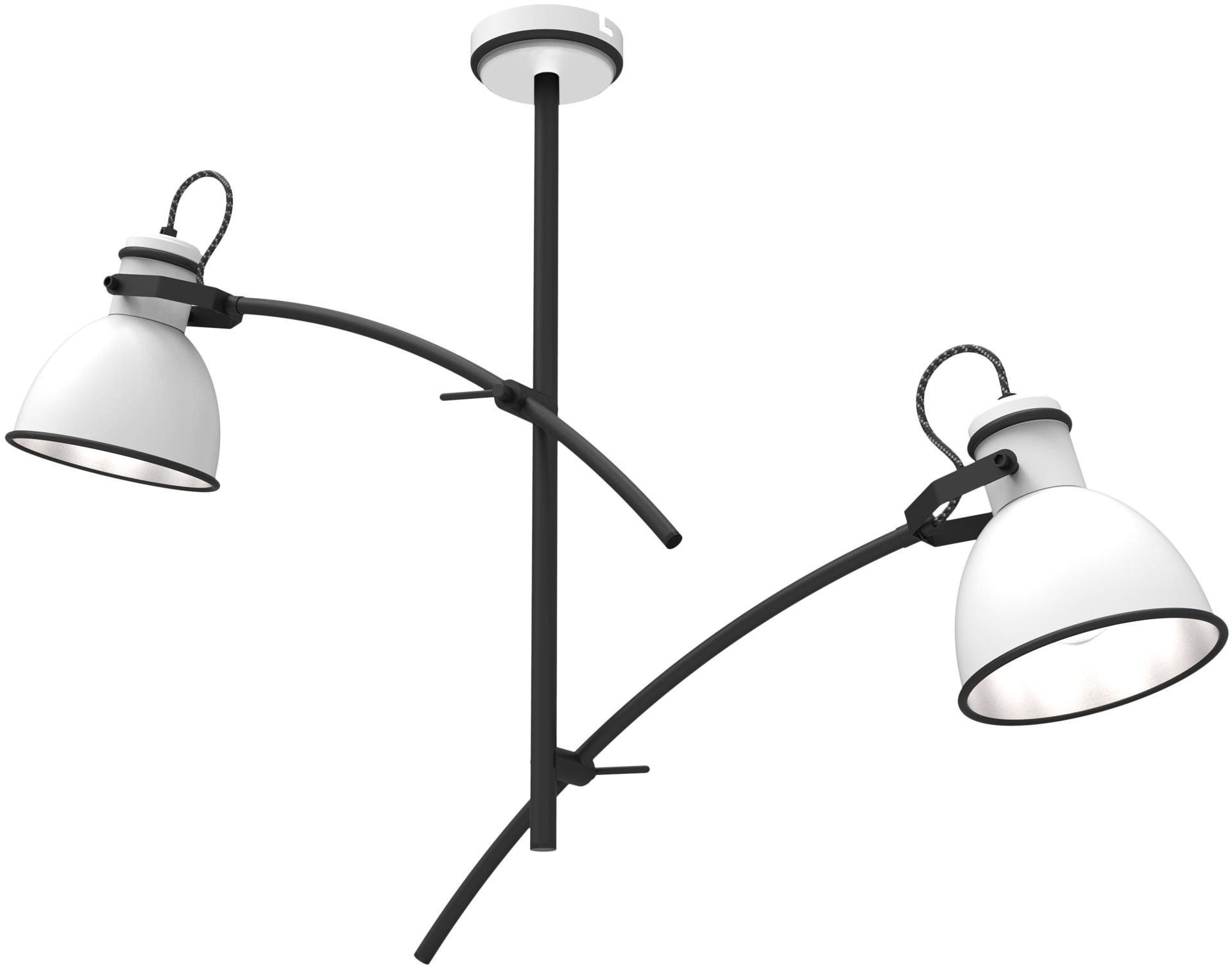 Candellux Zumba lampa podsufitowa 2x60W biały/czarny 32-72054