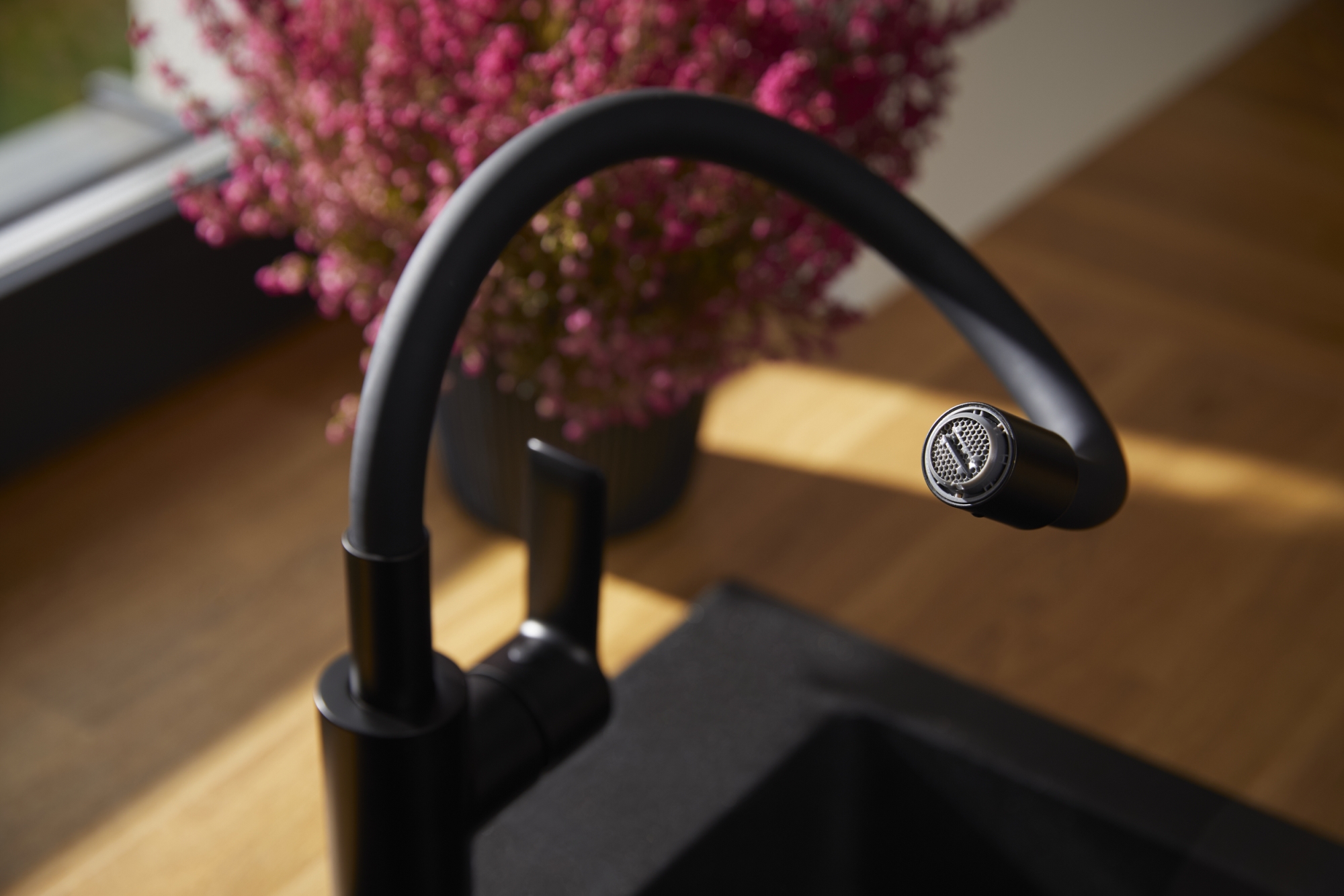 KFA Armatura Rumba bateria kuchenna stojąca czarna 6553-915-81