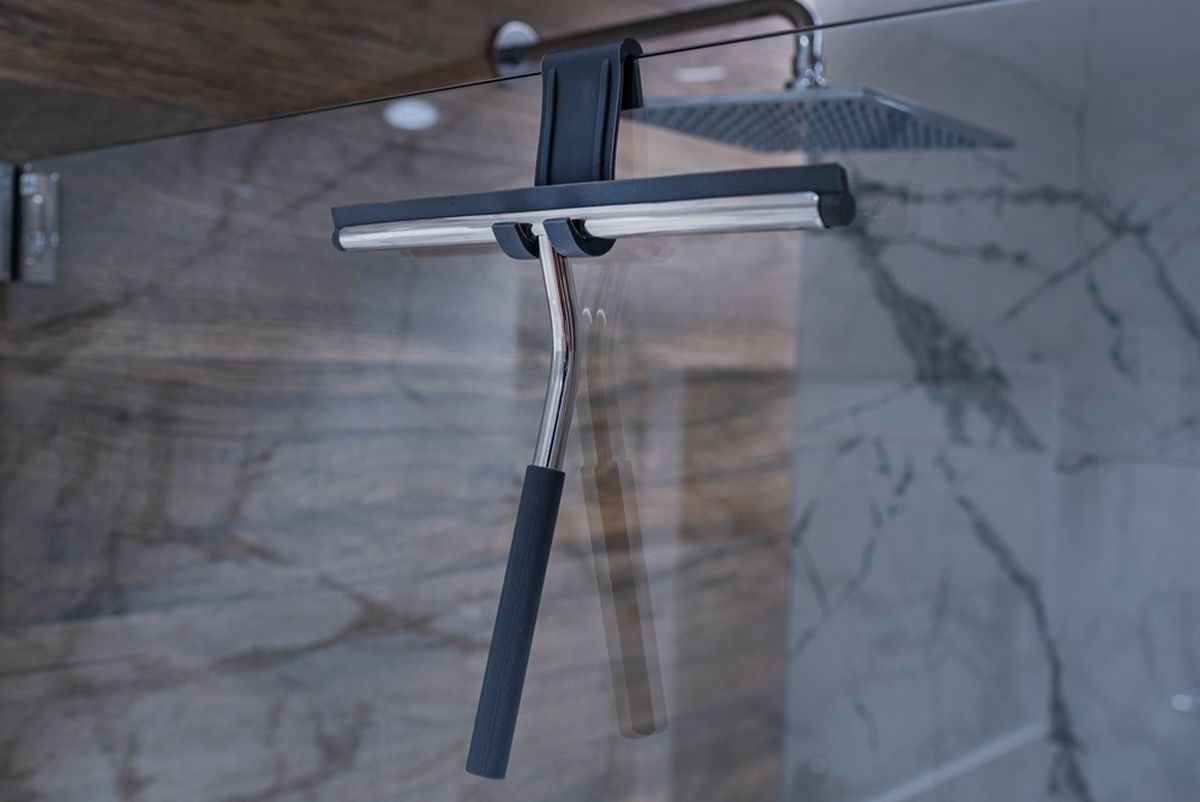 AWD Interior ściągaczka do wody z uchwytem stal nierdzewna/szary AWD02091766