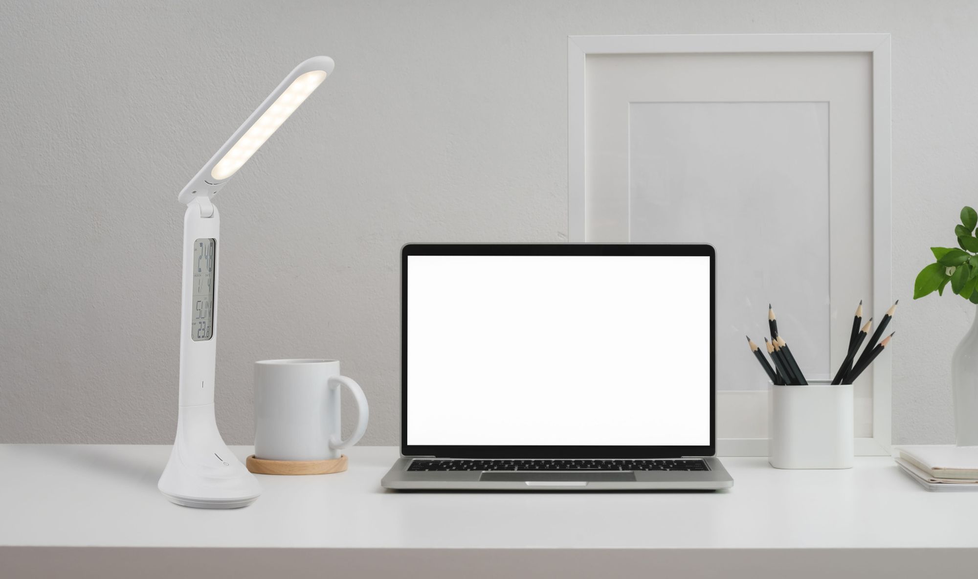 Globo Lighting Tyrell inteligentna lampa biurkowa 1x4 W biała 58329W