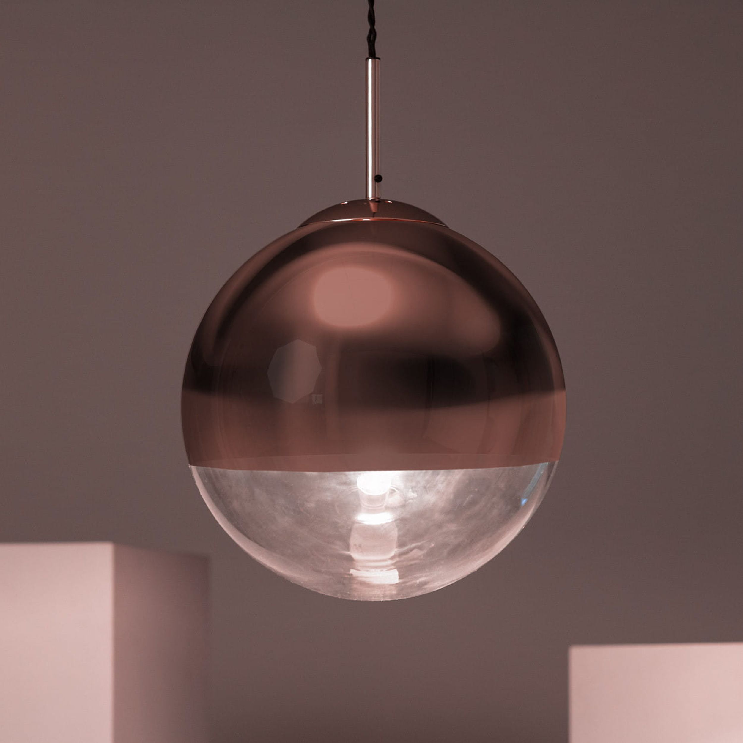 Abruzzo Arteo lampa wisząca 1x40W mosiądz/przezroczysty ABR-LWA-E27