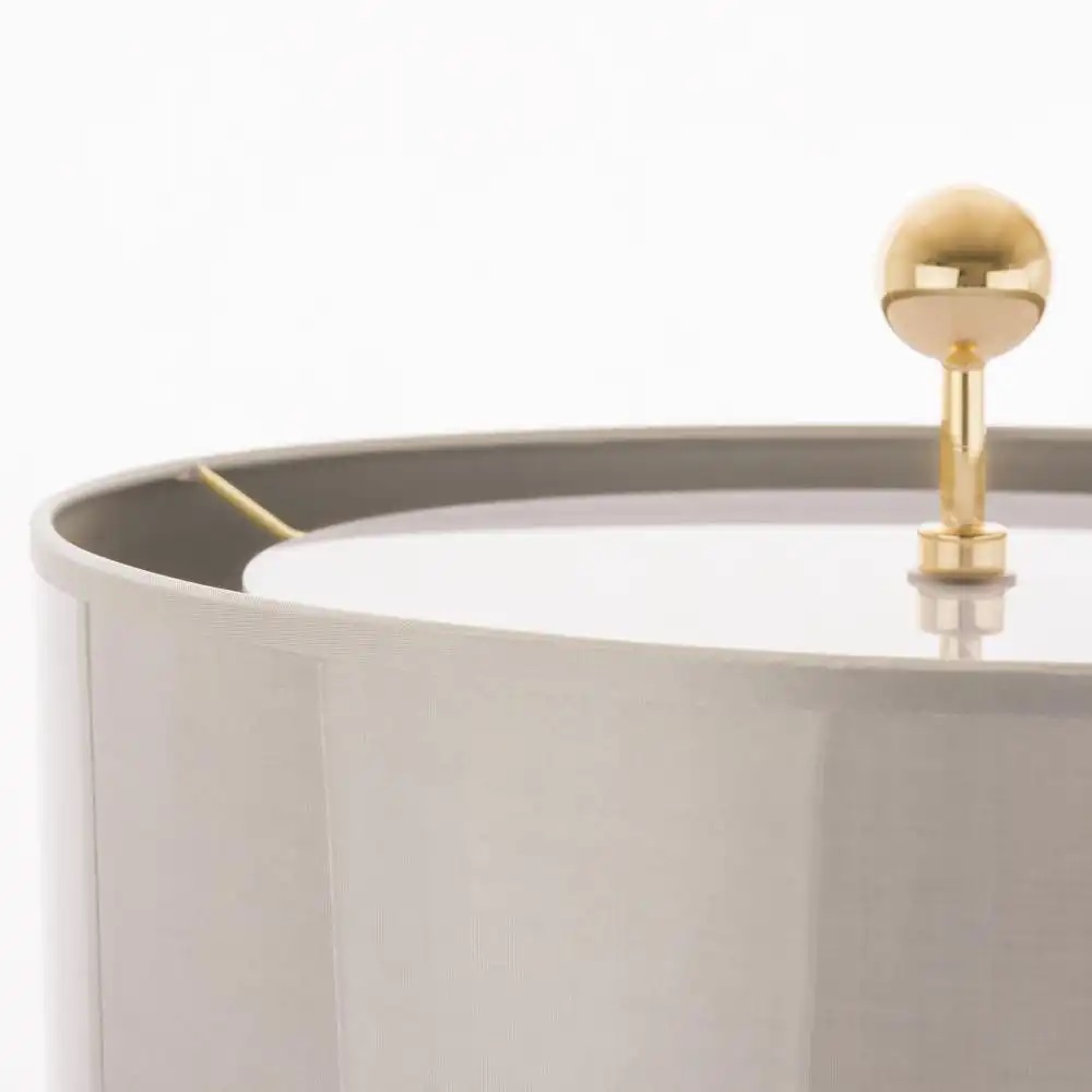 CosmoLight Cartagena lampa stołowa 2x40W biały/złoty T02004AU