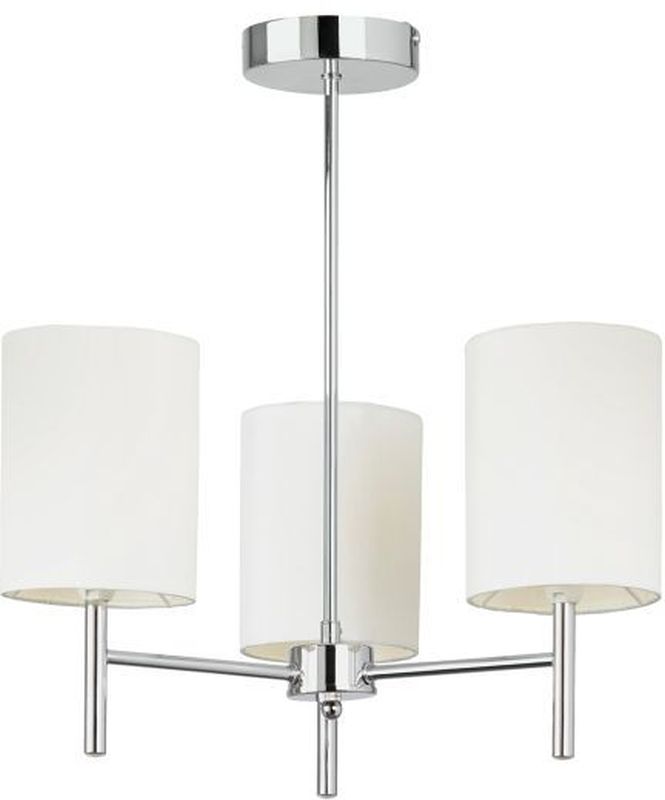 Endon Brio lampa podsufitowa 3x40W srebrna/szara BRIO-3CH