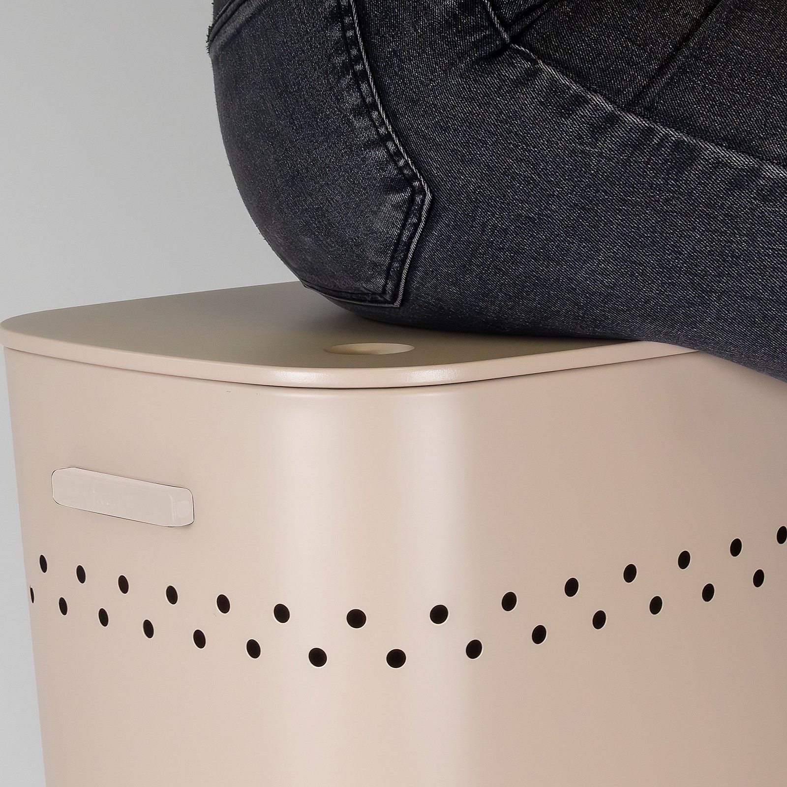 Kela Malaga kosz na bieliznę i pranie 60 l beżowy KE-23968 - Wysyłka w 24h