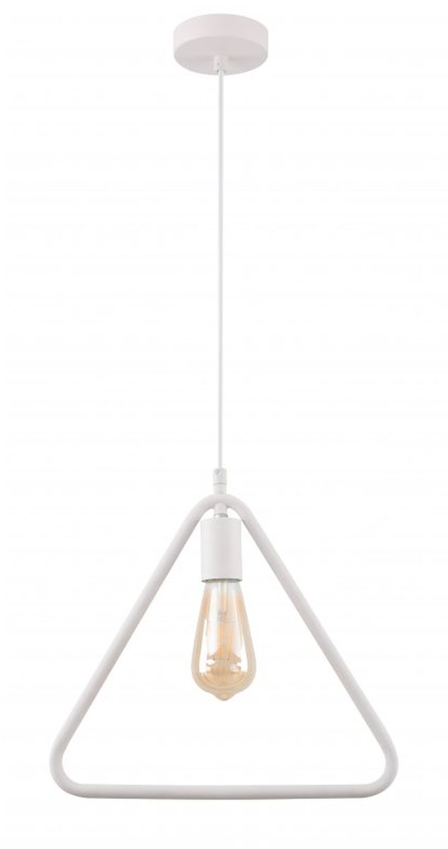 GTV Gija lampa wisząca 1x40 W biała OS-GI-E27-00-DEC