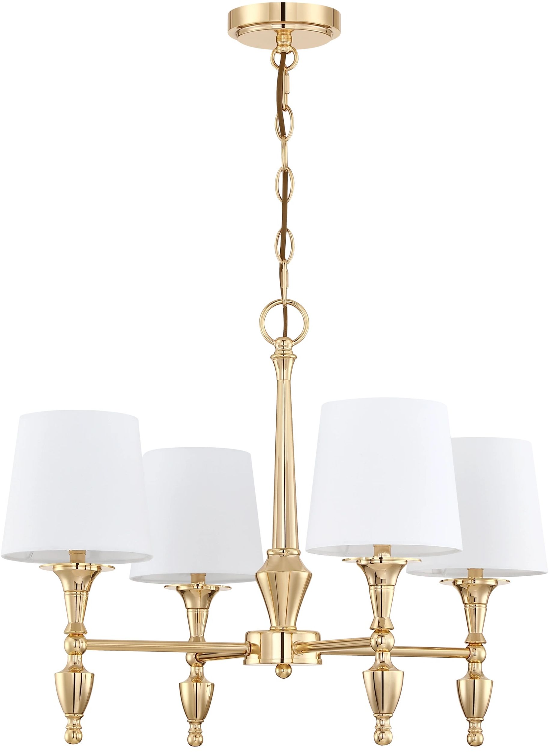 CosmoLight Austin lampa wisząca 4x40 W biała-złota P04142AU-WH