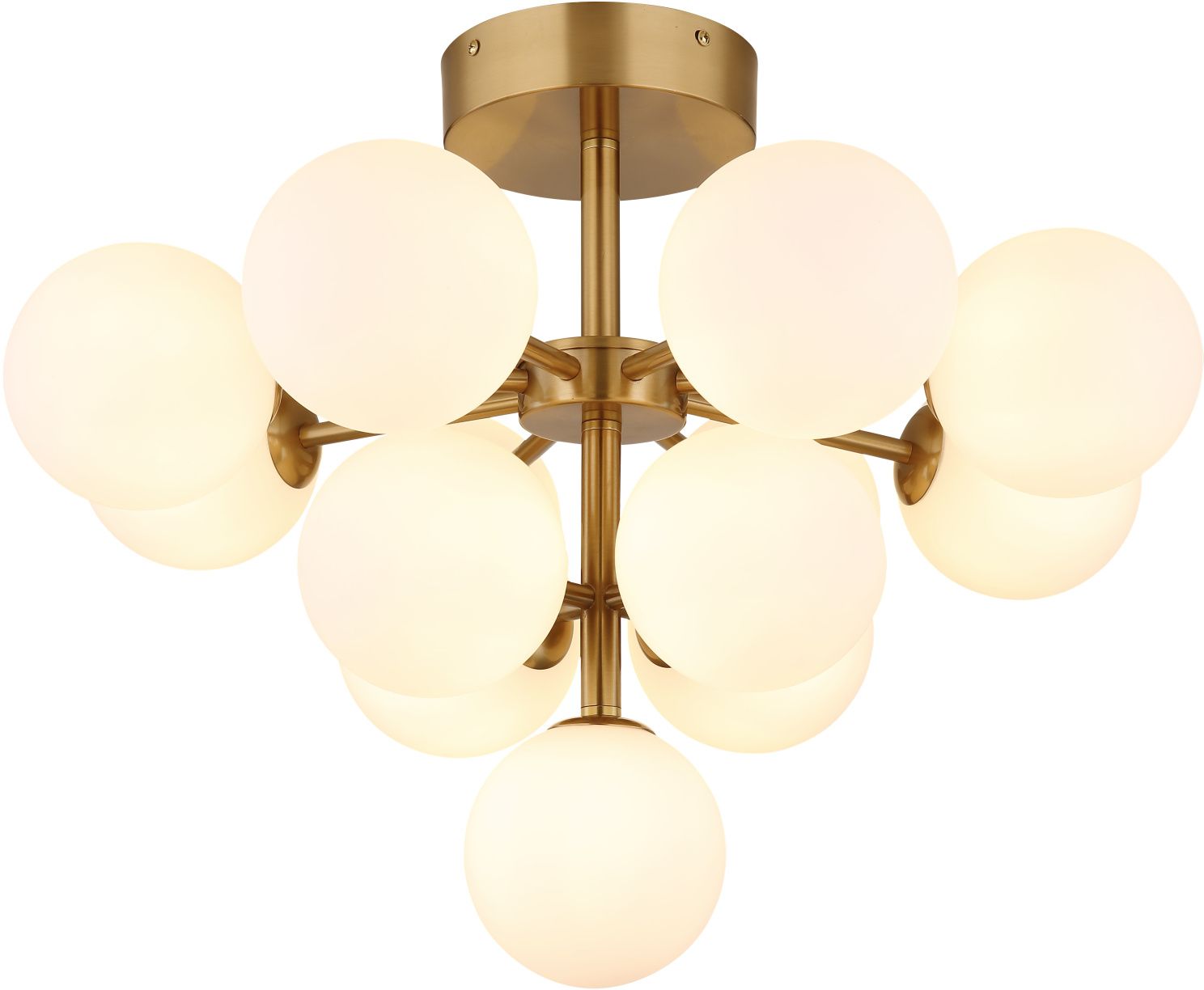 Globo Lighting Grappy lampa podsufitowa 13x5 W biała-złota 56143-13GD