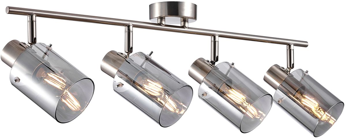 Italux Sardo lampa podsufitowa 4x40 W przydymiona-srebrna SPL-5581-4-SC-SG