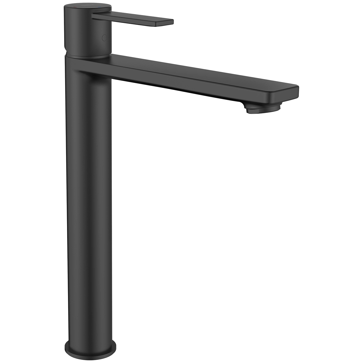 Roca Targa bateria umywalkowa stojąca wysoka czarny mat A5A345FNB0