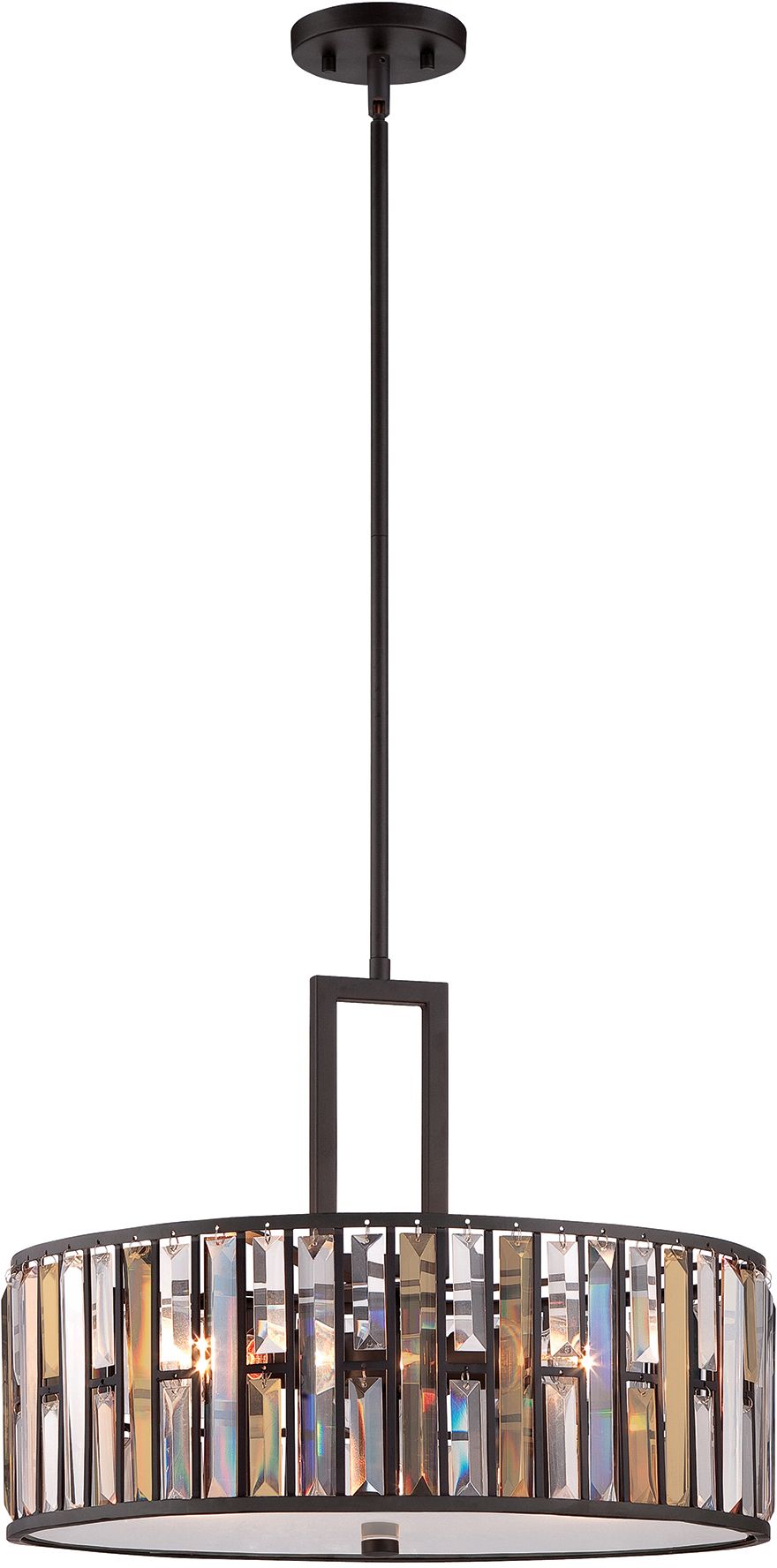 Elstead Lighting Gemma lampa wisząca 3x60 W brązowa vintage HK-GEMMA-P-C-VBZ