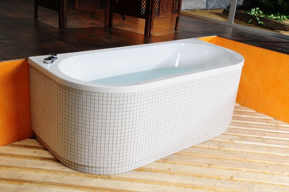 Polysan Viva D wanna wolnostojąca 175x80 cm przyścienna biała 89119