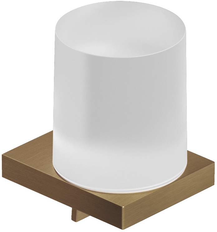 Kludi Vela C dozownik do mydła brązowy szczotkowany-biały mat 31976N1