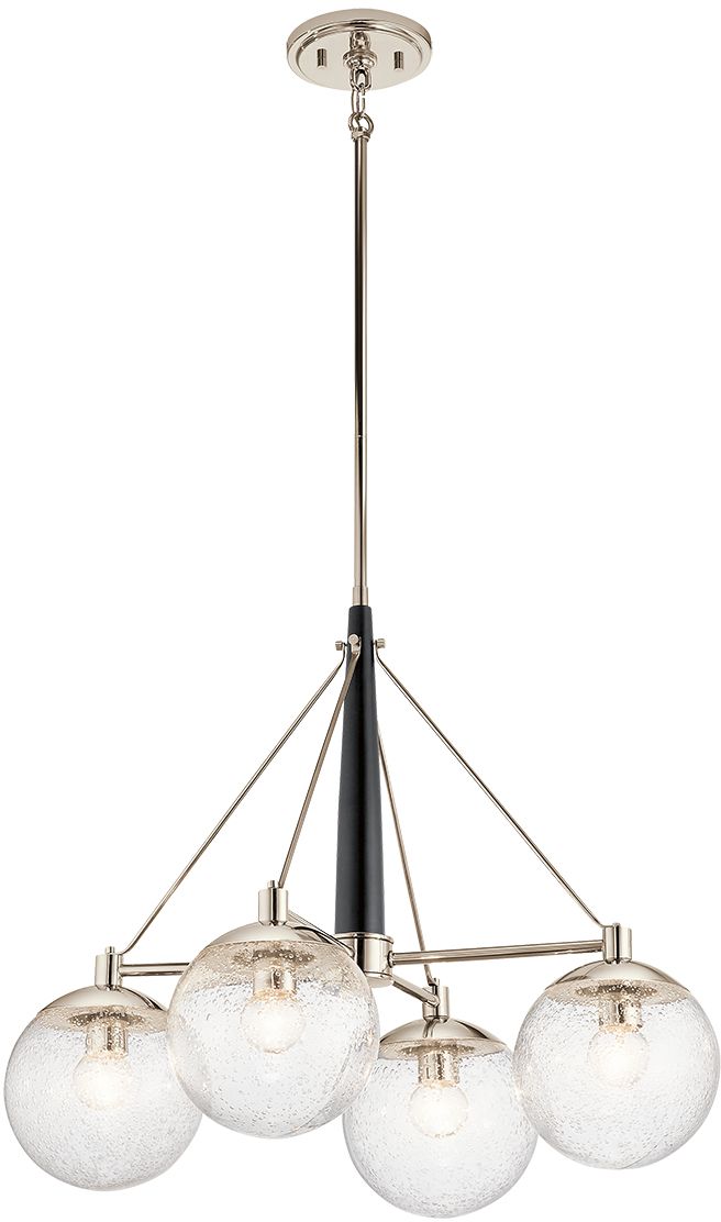 Quintiesse Marilyn lampa wisząca 4x60 W polerowany nikiel QN-MARILYN4