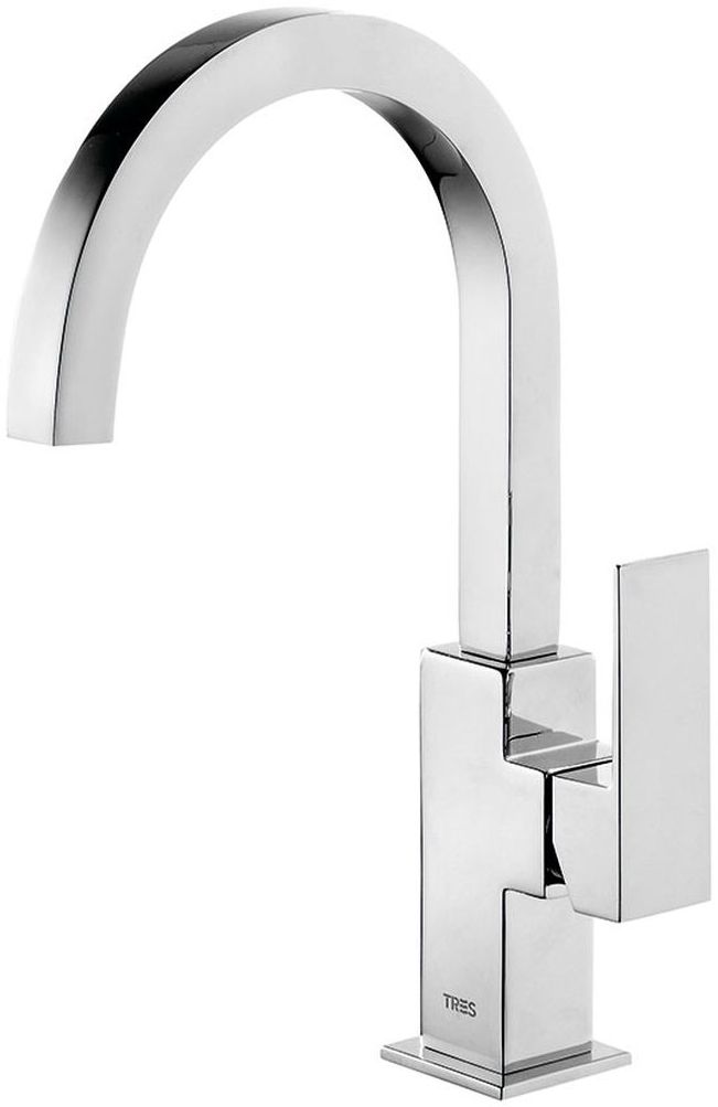 Tres Cuadro-Tres bateria umywalkowa stojąca chrom 1.06.606