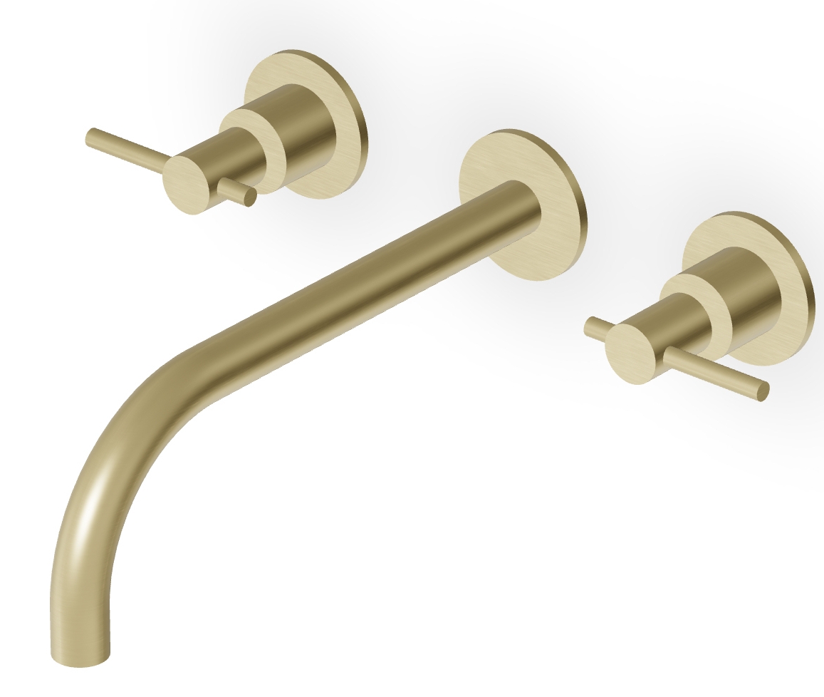 Zucchetti Helm bateria umywalkowa podtynkowa brytyjskie złoto szczotkowane ZHL761.XP31