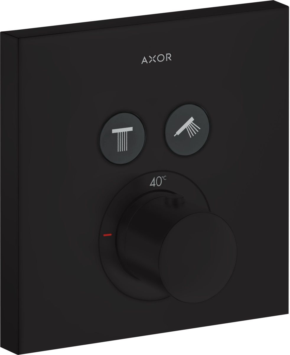 Axor ShowerSolutions bateria wannowo-prysznicowa podtynkowa termostatyczna czarny mat 36715670