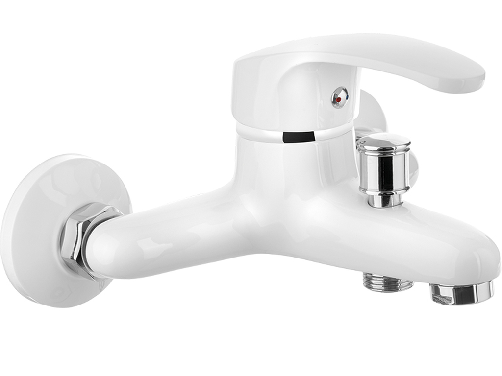 Kuchinox Kakadu bateria wannowo-prysznicowa ścienna biały połysk BKK610D - Wysyłka w 24h