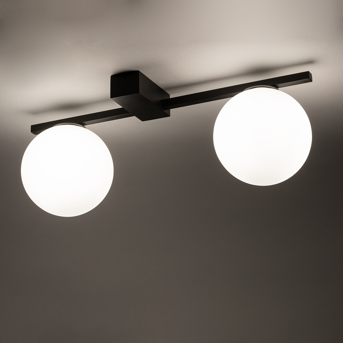 Nowodvorski Lighting Pik lampa podsufitowa 2x12 W biała-czarna 10300