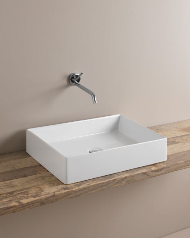 Art Ceram Scalino umywalka 38x55 cm nablatowa prostokątna biała SCL00201;00