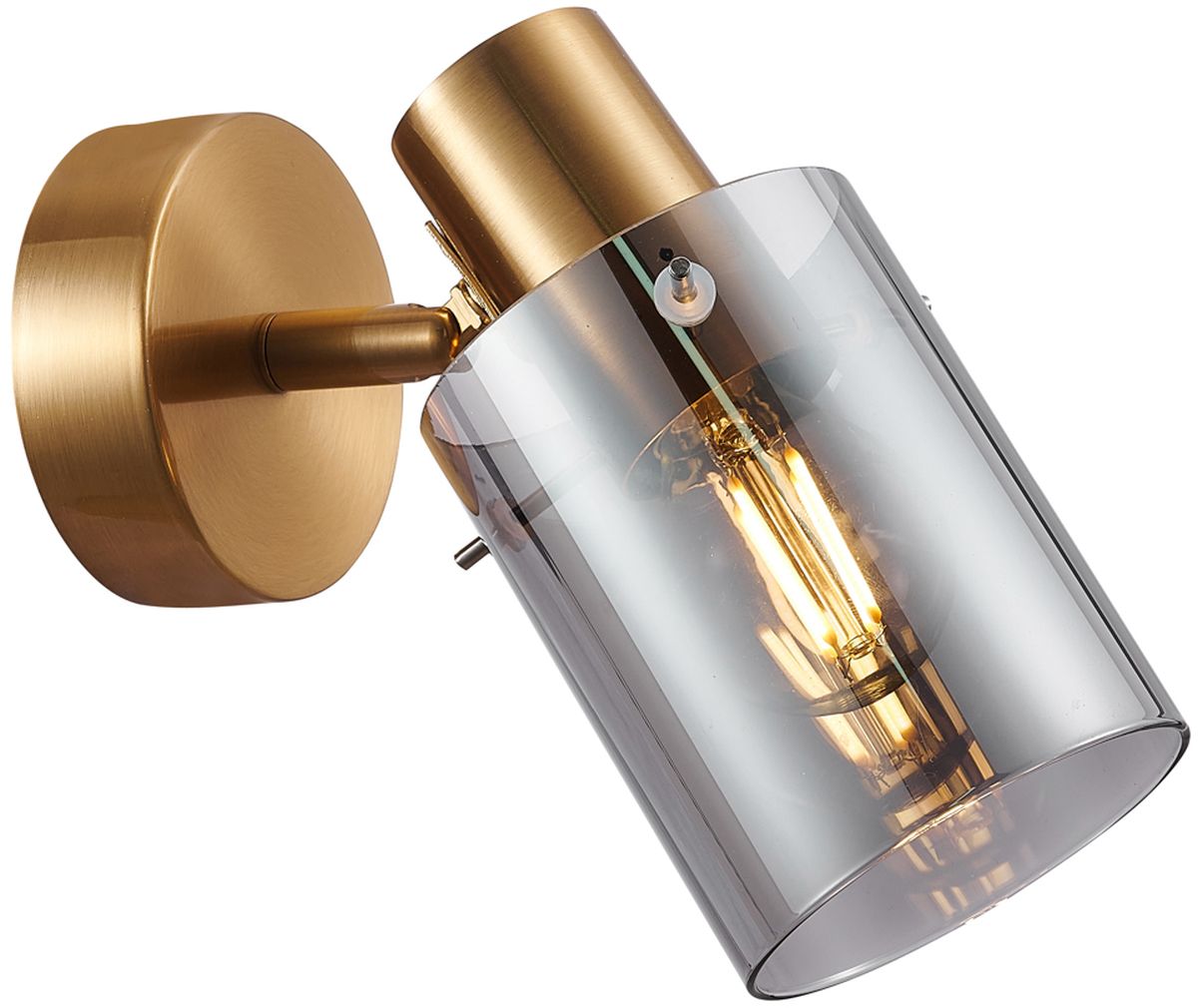 Italux Sardo kinkiet 1x40 W mosiądz-przydymiony SPL-5581-1-BRO-SG