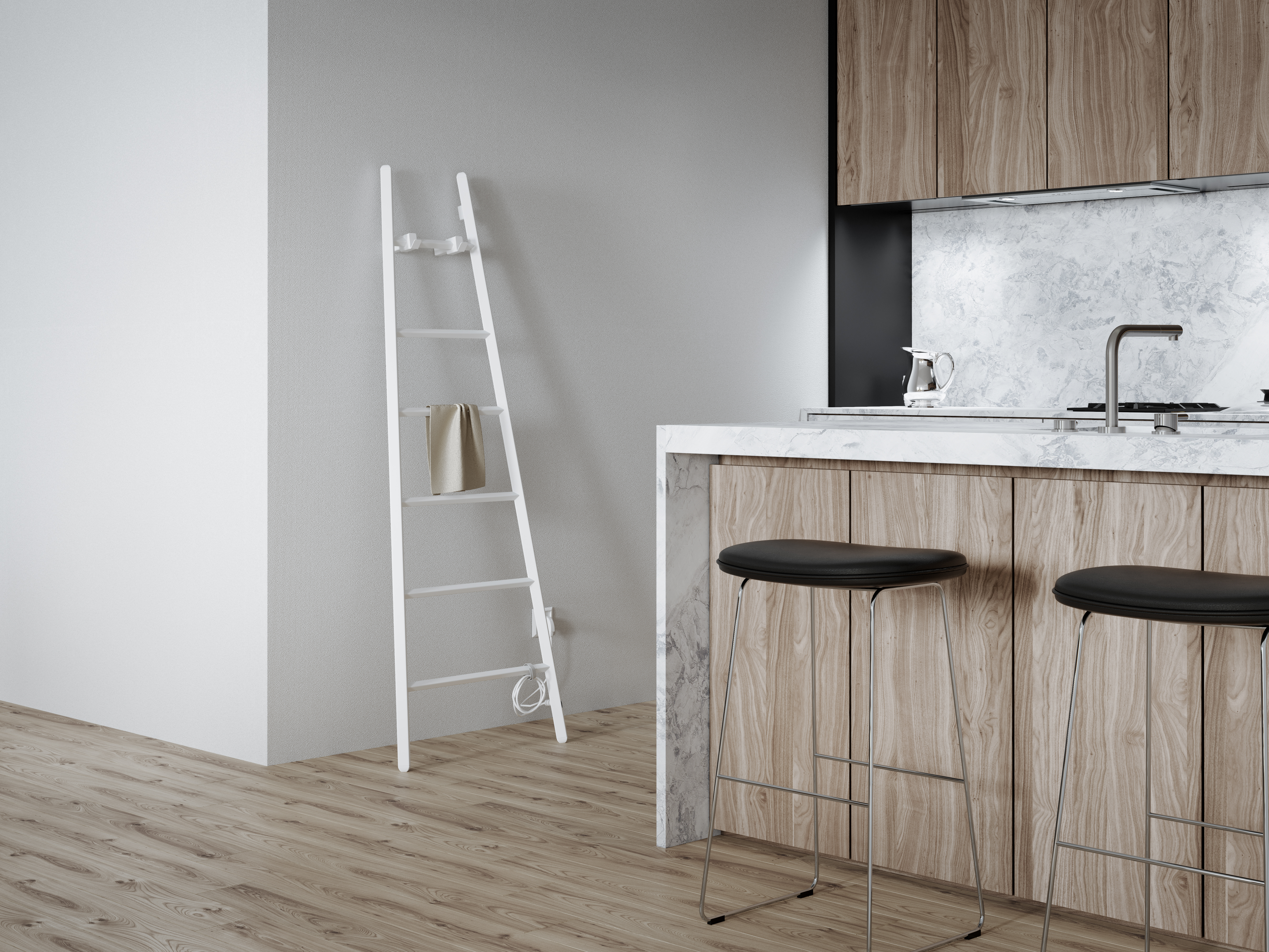 Instal Projekt Escada Electro grzejnik elektryczny 160x60 cm biały ESCE1-60/160C34 - Wysyłka w 24h