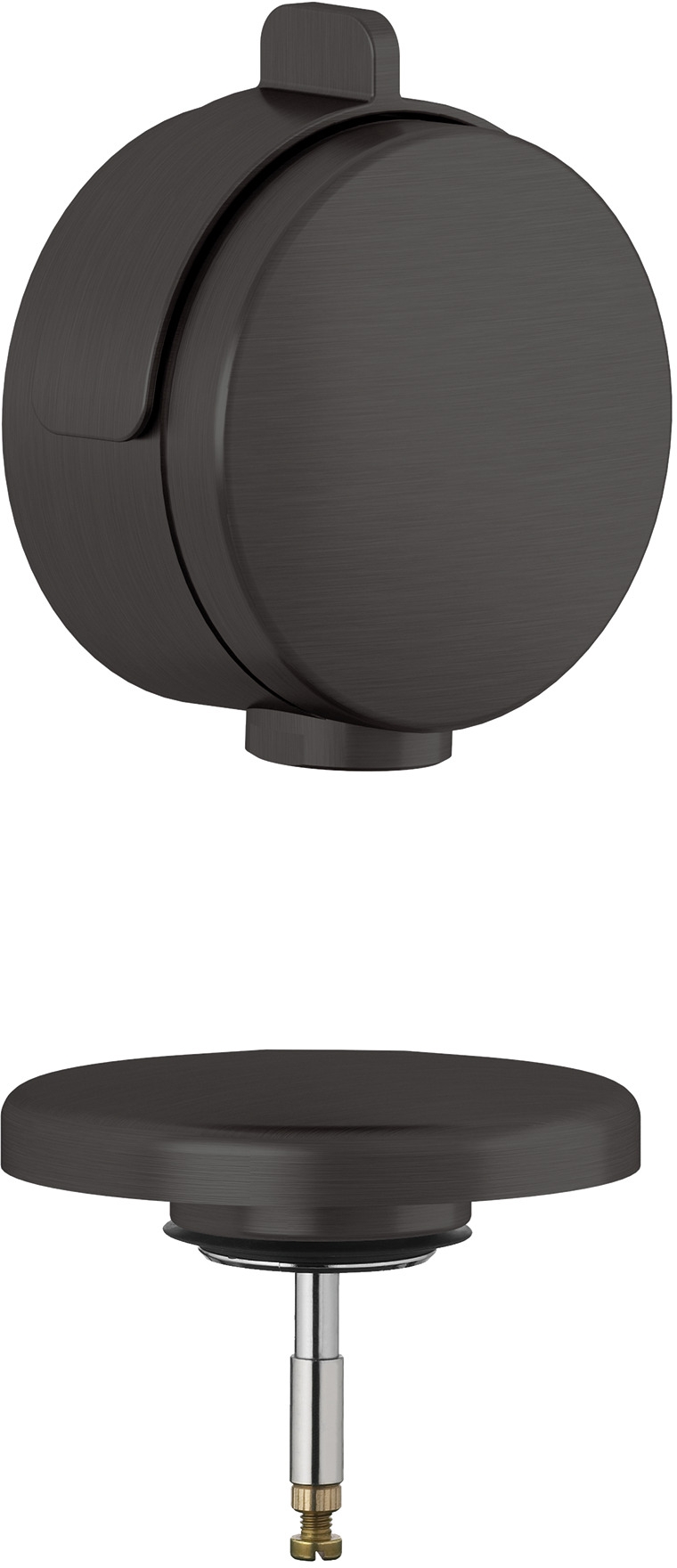 Kludi Rotexa zestaw wykończeniowy syfonu czarny szczotkowany 71826N2-00