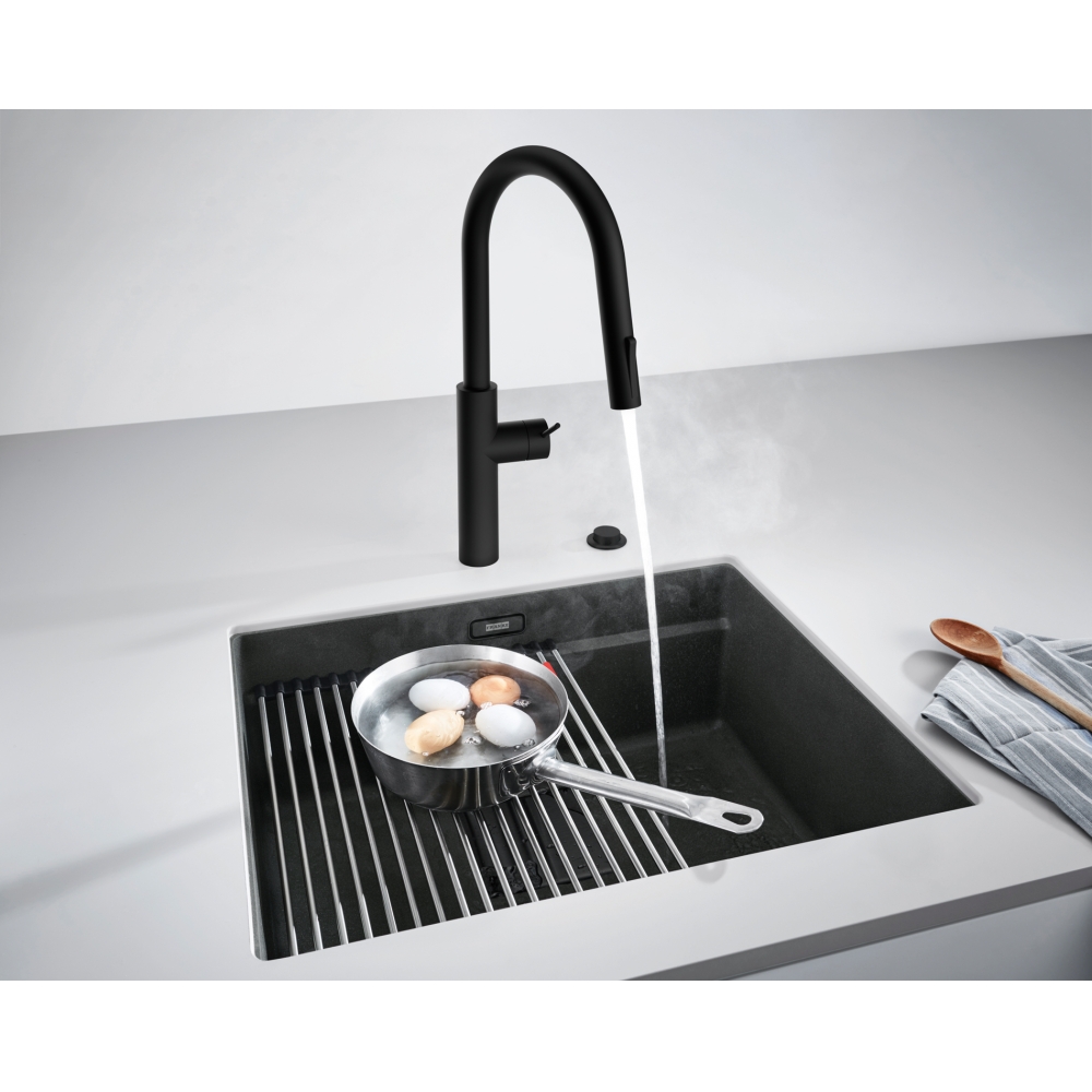 Franke Kanon zlewozmywak granitowy 56x46 cm onyx 125.0740.835